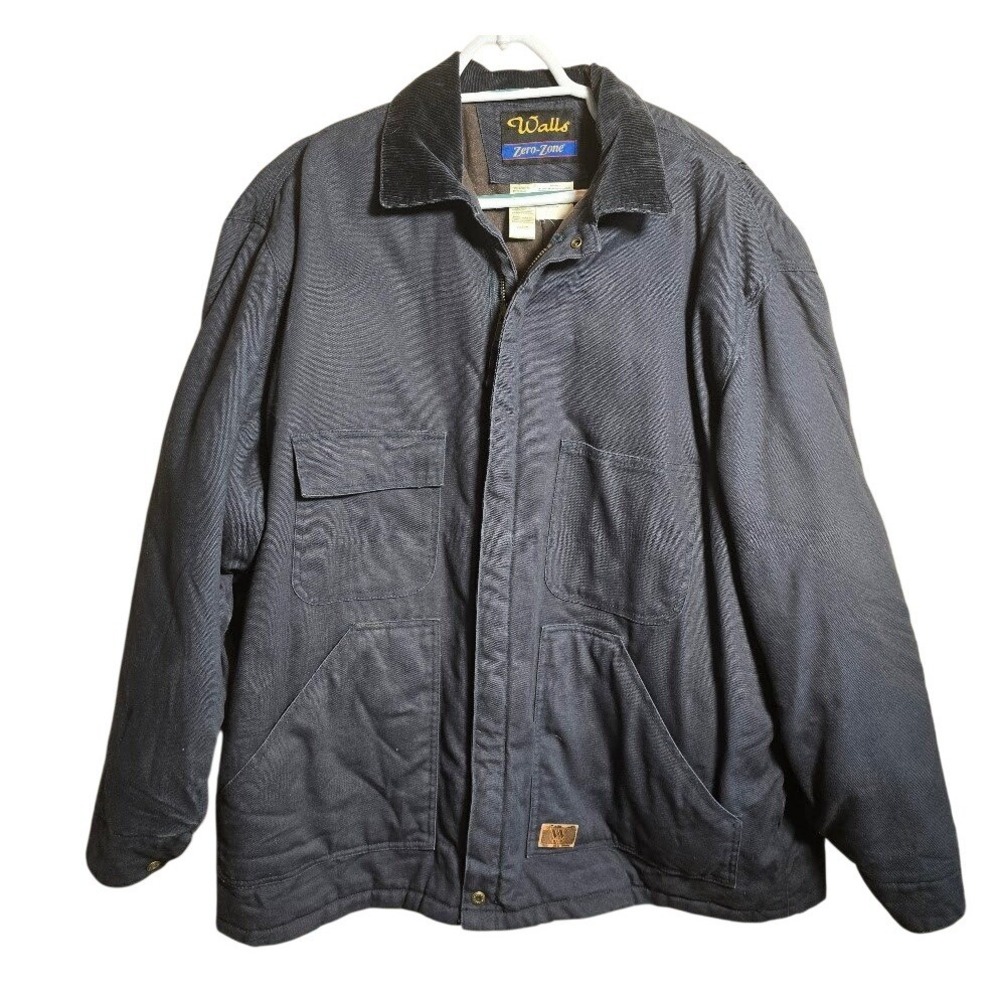 Walls Zero Zone‎ Work Jacket Mens 2XT Insulated Canvas Chore Coat Heavy Duty